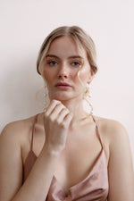 Gwen - Long Pearl Drop Earrings
