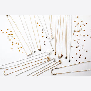 minimal gold necklace