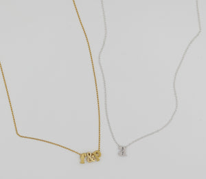 Double Letter - Monogrammed Necklace - Gold Fill or Sterling Silver