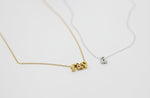 Monogrammed Typewriter Initial Necklace - Gold / One Letter