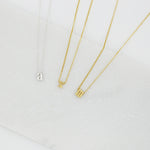 Monogrammed Typewriter Initial Necklace - Gold / One Letter