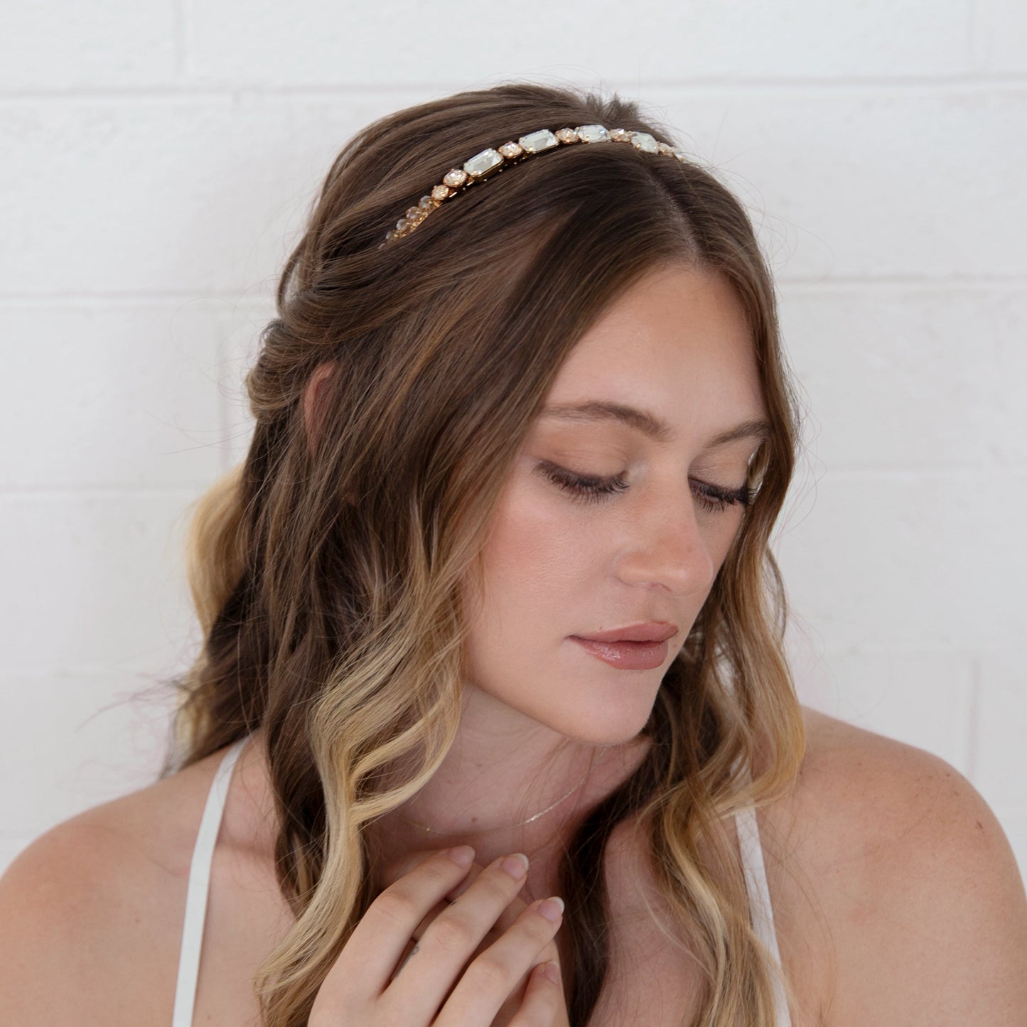 Iris - Sparkling Octagon Swarovski Headband