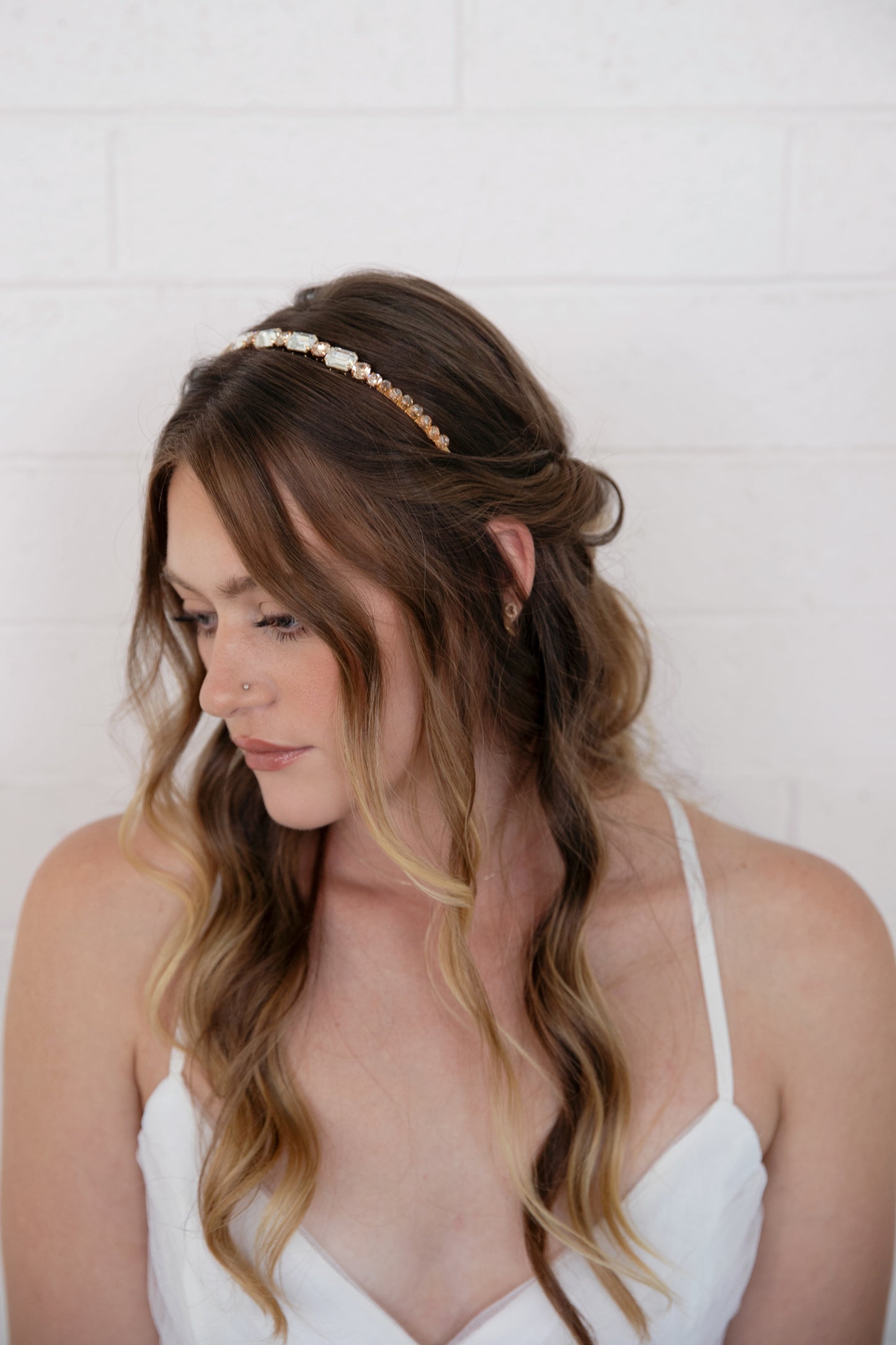 Iris - Sparkling Octagon Swarovski Headband