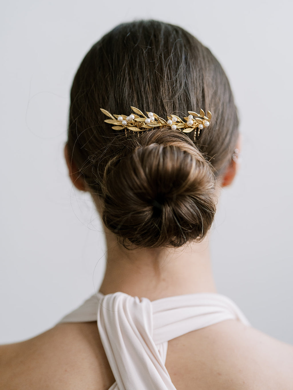 Olive Branch and Pearl Comb, Hairpiece, Wedding Accessory, Bridal, Hair Clip, Hair Accessories, Gold Bridal Head Piece