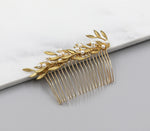 Olive Branch and Pearl Comb, Hairpiece, Wedding Accessory, Bridal, Hair Clip, Hair Accessories, Gold Bridal Head Piece