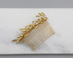 Olive Branch and Pearl Comb, Hairpiece, Wedding Accessory, Bridal, Hair Clip, Hair Accessories, Gold Bridal Head Piece