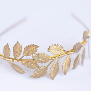 gold leaf headband