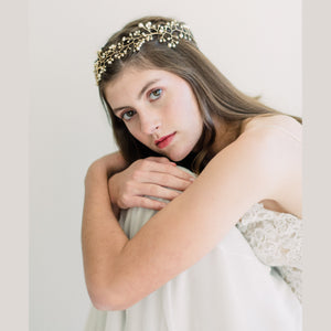 pearl wedding headband