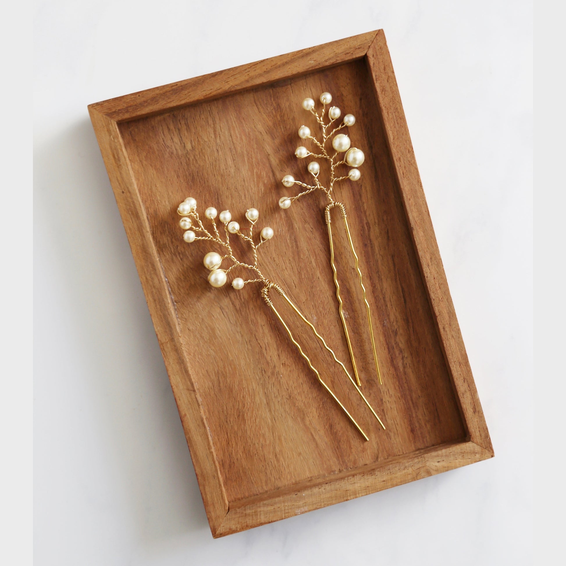 pearl hair pins