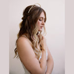 Viola - Fresh Water Pearl and Sparkle Crown, headband, Tiara