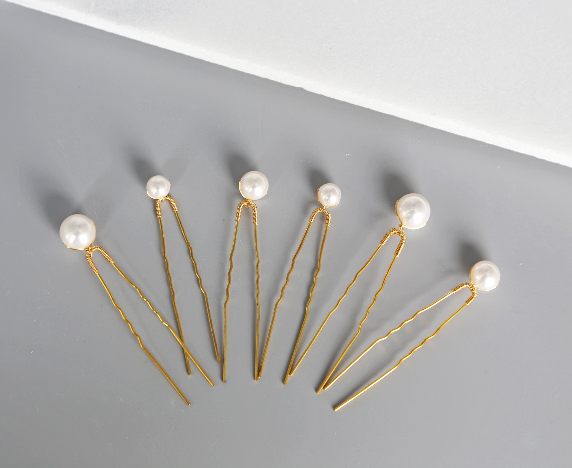 Simple Pearl Hair Sticks, Hairpins, Swarovski, Hairpiece, Wedding