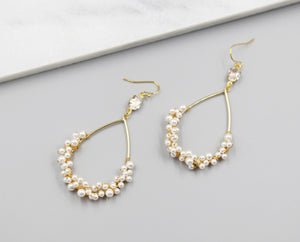 Teardrop Pearl Bundle Statement Earrings