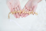 gold bridal crown