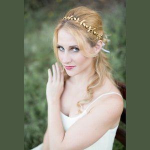 gold leaf headband