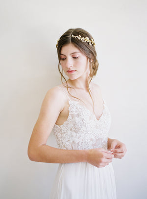 bridal crown gold