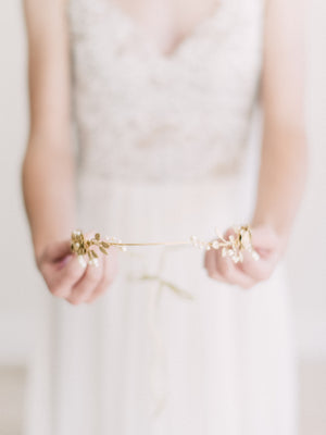 bridal crown gold