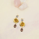 Rosebud Swarovski Drop Statement Earrings