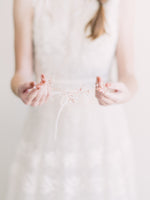 rose gold swarovski wedding crown
