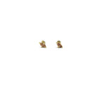 Navette Marquis Natural Druzy Stud Earrings