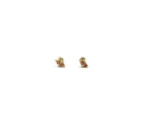 Navette Marquis Natural Druzy Stud Earrings