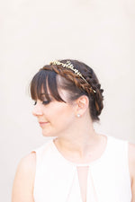 gold bridal tiara