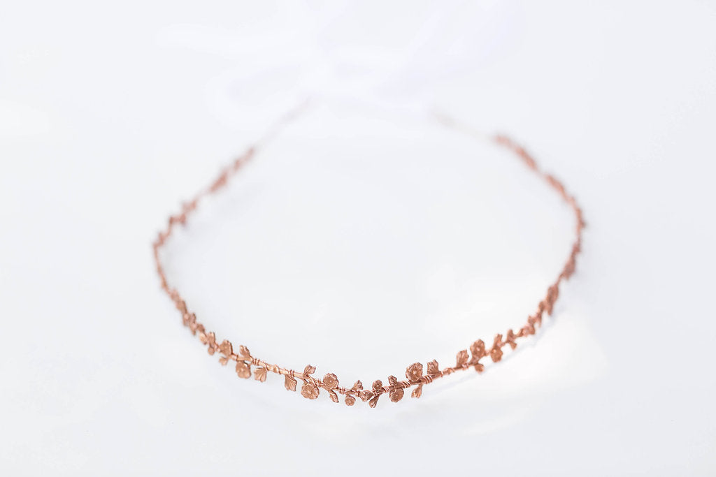 rose gold bridal hair accessories