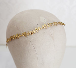 gold flower crown