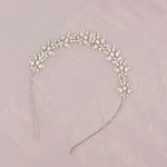 Delicate Blossoms Tiara Style Crown - Headband, Flower Crown, Bridal, Head Piece, Hair Accessories
