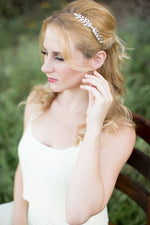 gold bridal headband