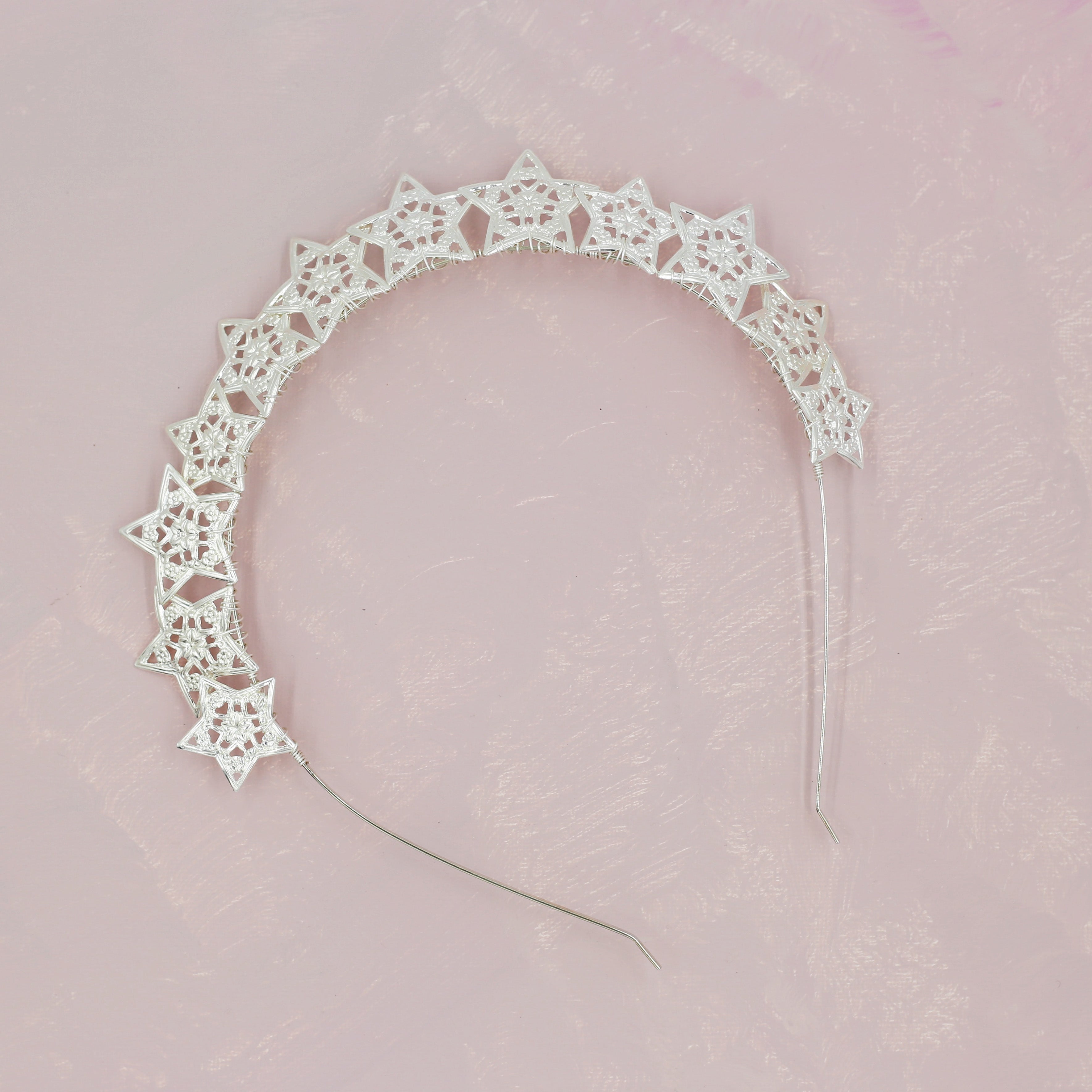 Starry Night Crown - Silver Headband, Celestial, Bridal, Head Piece, Hair Accessories