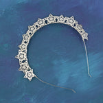 Starry Night Crown - Silver Headband, Celestial, Bridal, Head Piece, Hair Accessories