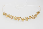 wedding crown headband gold