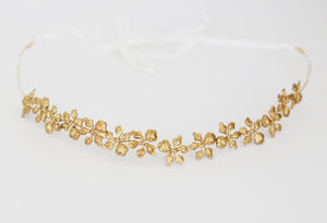 wedding crown headband gold