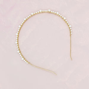 Simple Swarovski Pearl Headband - Hairpiece, Bridal, Head Piece, Hair Accessories, Pearls