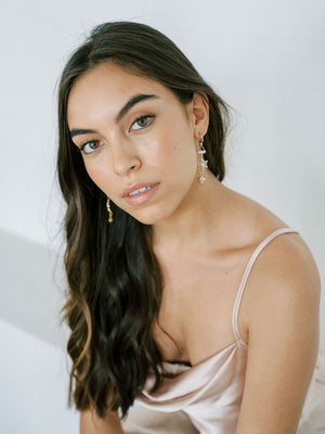 Golden + Sparkling Cascading Earrings