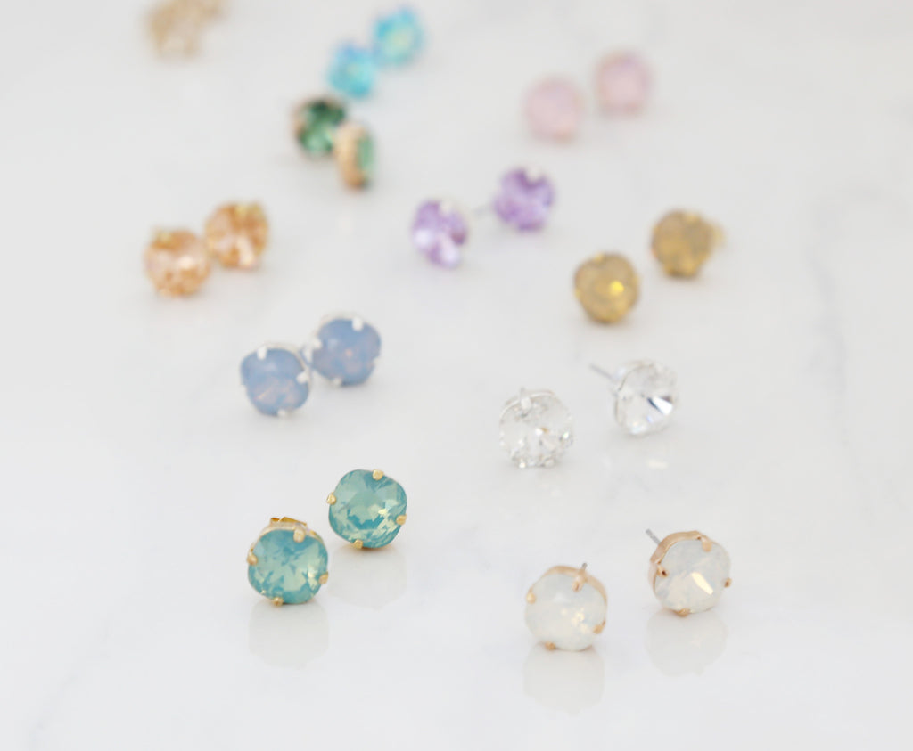 swarovski crystal earrings 10mm