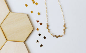 star and moonstone necklace