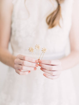 jasmine flower hair pins