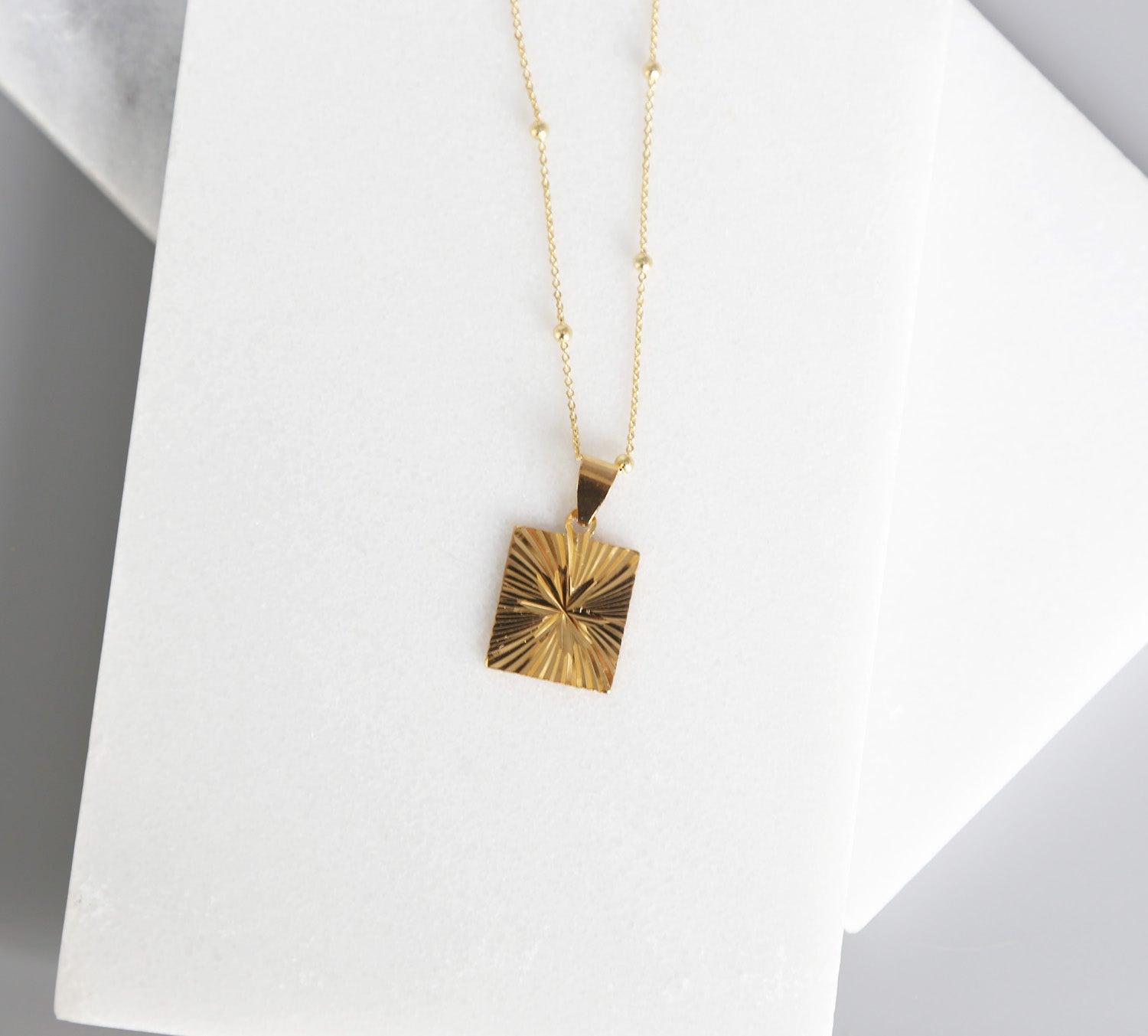 Gold Star Celestial Pendant Necklace, Gold Necklace, Dainty Gold Jewelry, Celestial, Gold Chain, Luminous Collection