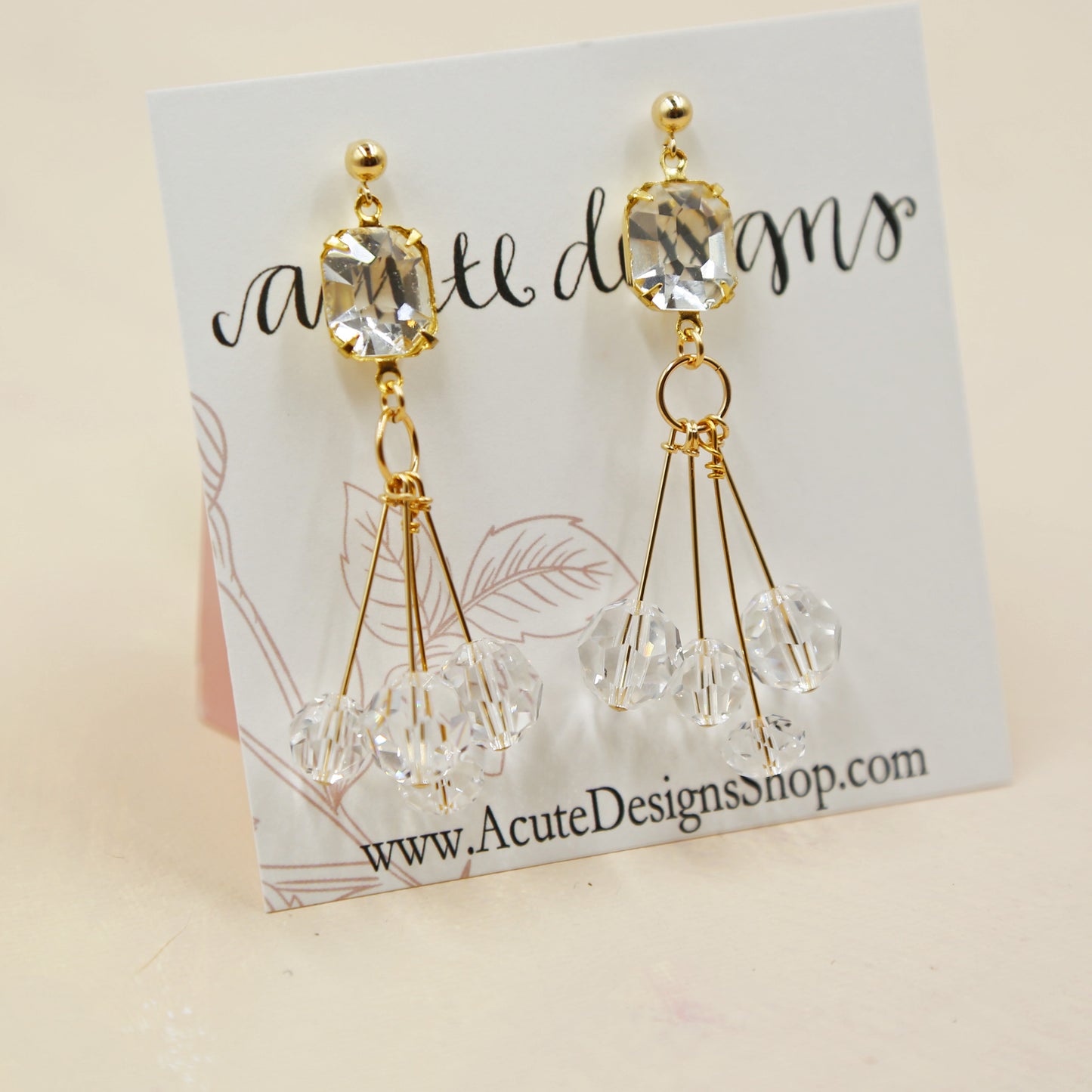 Swarovski Crystal Bauble Earrings