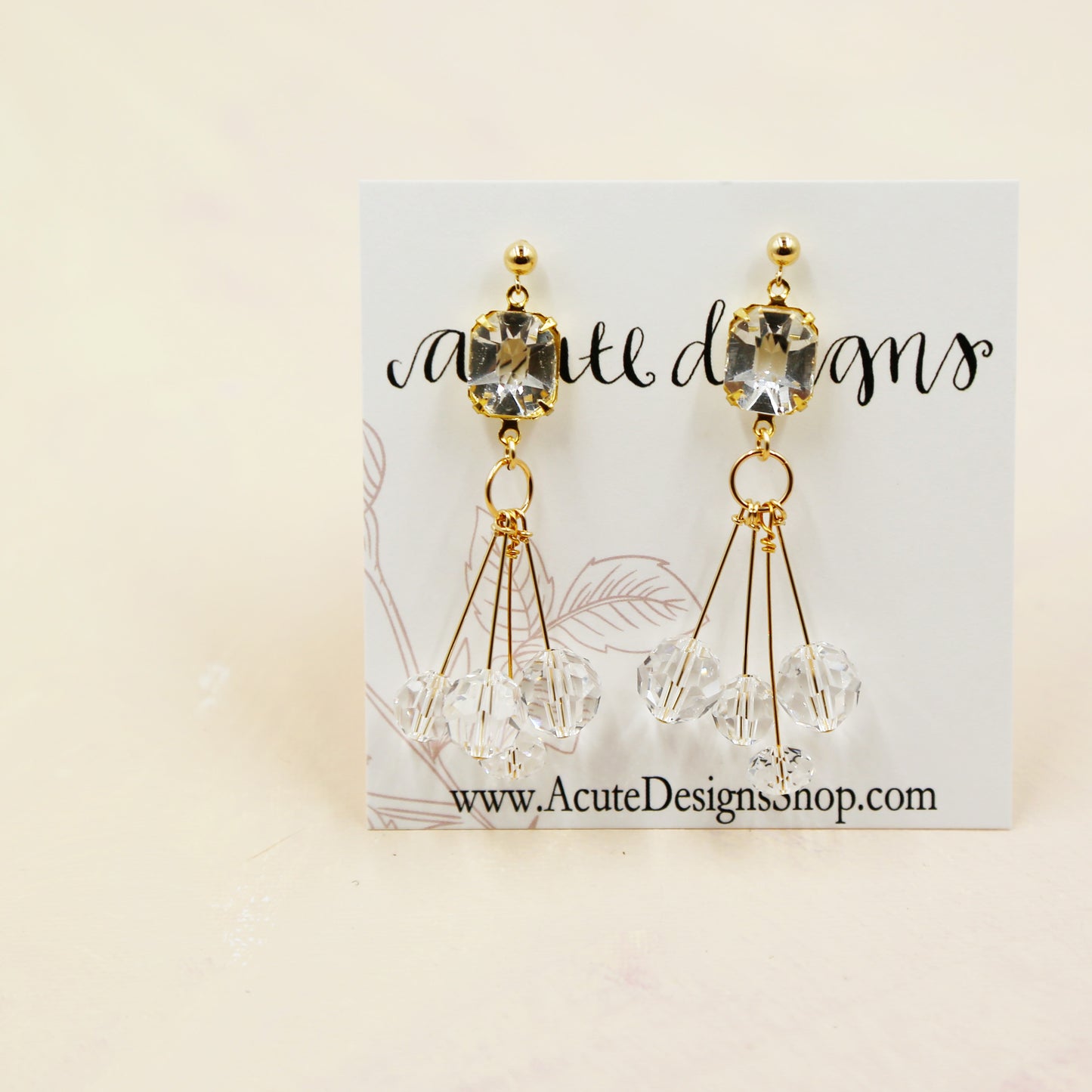 Swarovski Crystal Bauble Earrings