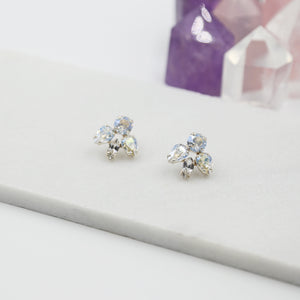 Swarovski Cluster Statement Stud Earrings