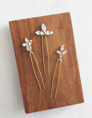 swarovski crystal bridal hair pins