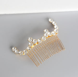 Abstract Minimal Crystal Wedding Comb, Swarovski, Hairpiece, Wedding Accessory, Bridal, Hair Clip, Hair Accessories