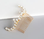 Abstract Minimal Crystal Wedding Comb, Swarovski, Hairpiece, Wedding Accessory, Bridal, Hair Clip, Hair Accessories