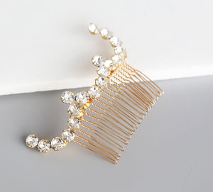 Abstract Minimal Crystal Wedding Comb, Swarovski, Hairpiece, Wedding Accessory, Bridal, Hair Clip, Hair Accessories