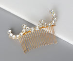 Abstract Minimal Crystal Wedding Comb, Swarovski, Hairpiece, Wedding Accessory, Bridal, Hair Clip, Hair Accessories