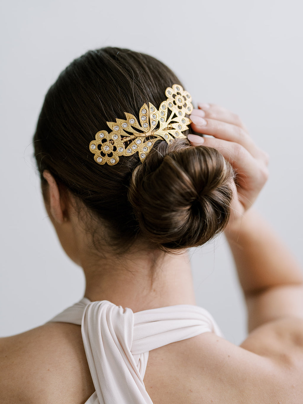 Sparkling Flower Comb, Swarovski, Hairpiece, Wedding Accessory, Bridal, Hair Clip, Hair Accessories, Bridal Head Piece, Gold Comb
