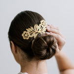 Sparkling Flower Comb, Swarovski, Hairpiece, Wedding Accessory, Bridal, Hair Clip, Hair Accessories, Bridal Head Piece, Gold Comb