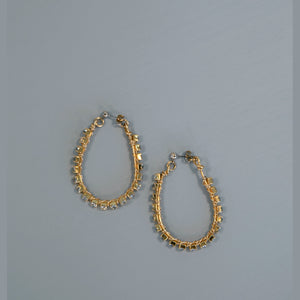 Bette - Swarovski Infinity Hoop Statement Earrings